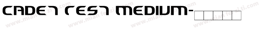Cadet Test Medium字体转换